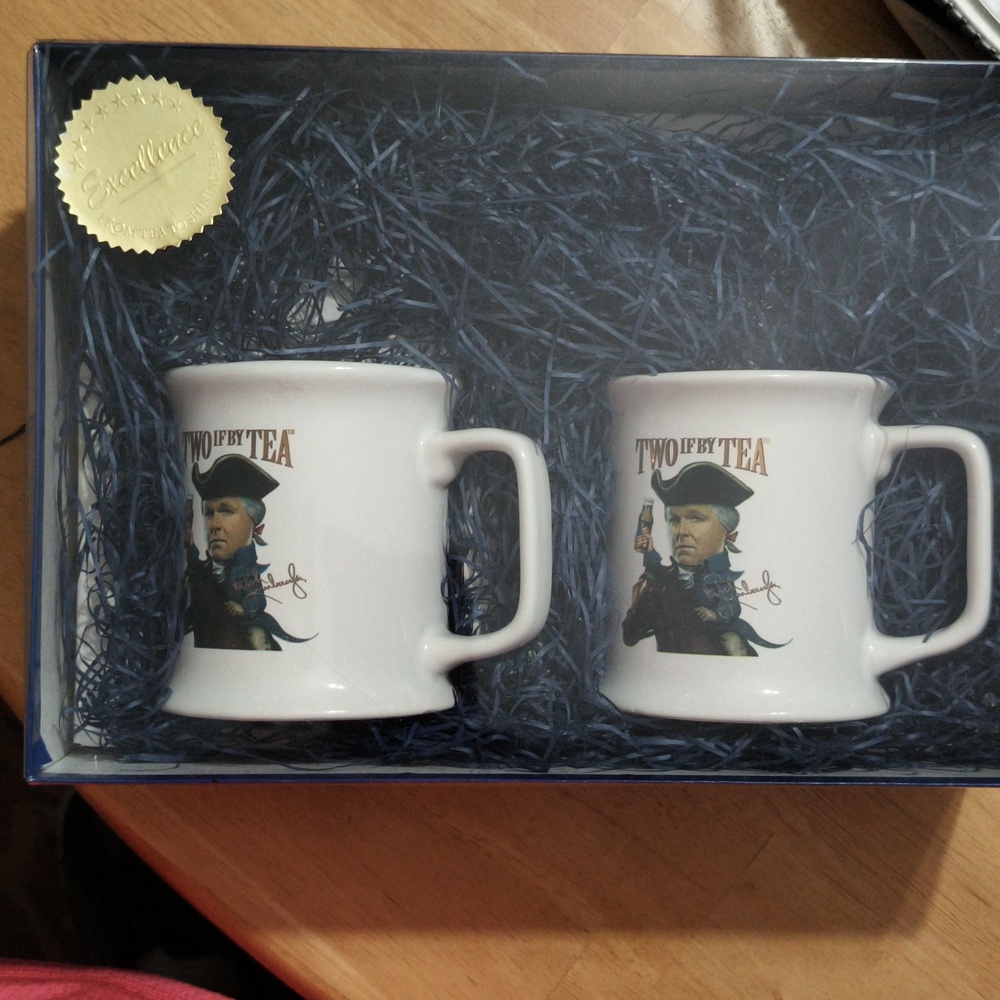Two If By Tea White Mug Set